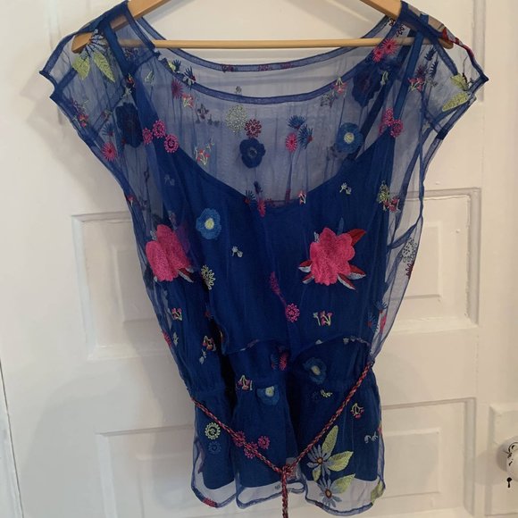 Tracy Reese x Anthropologie Embroidered Blouse - Picture 3 of 15